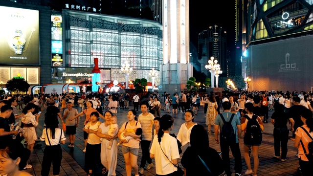 解放纪念碑，位于中国重庆中部。视频下载