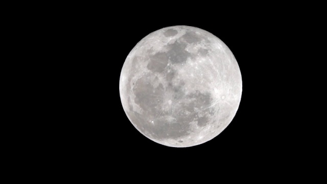 夜空中的满月视频素材