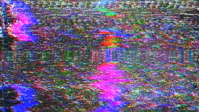 模拟电视屏幕VHS的噪声视频下载