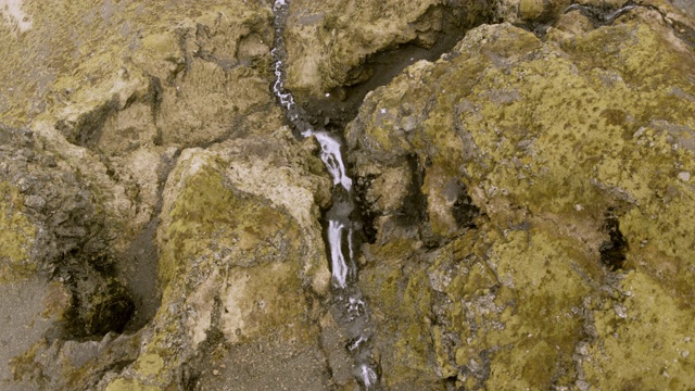 冰岛多个瀑布的鸟瞰图视频下载