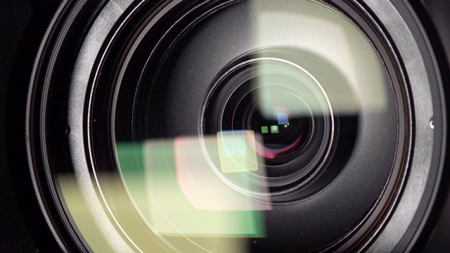 4k对焦和变焦摄像机镜头视频素材