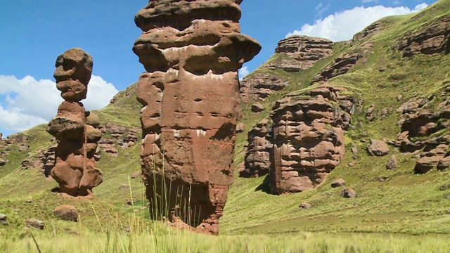 堆叠岩石结构和小悬崖2视频素材