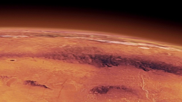 从太空看火星表面视频素材