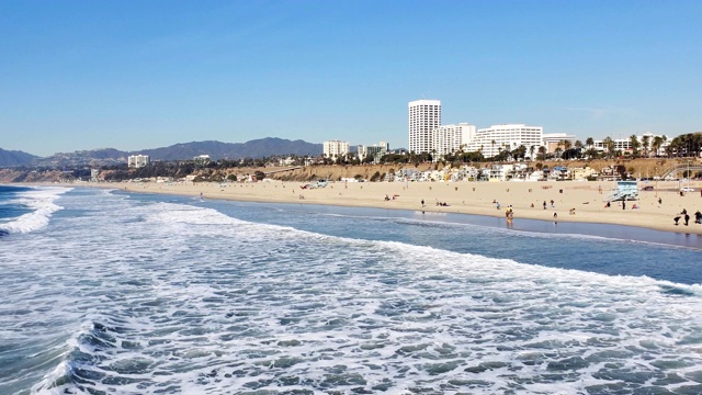 加州圣莫尼卡海滩视频素材