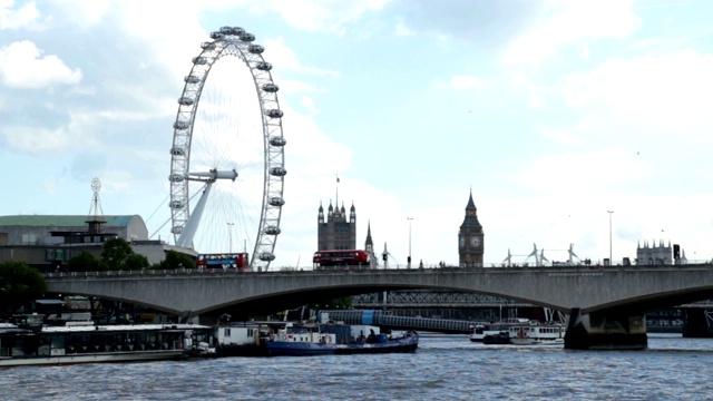 伦敦滑铁卢桥和Parlament视频素材