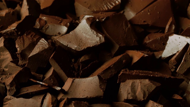 碎巧克力在时间流逝中融化视频下载