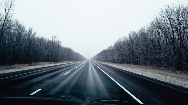 北美冬季公路旅行视频下载