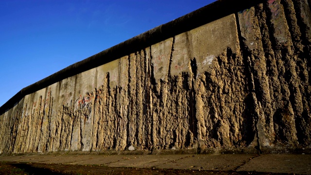 柏林墙，有守望台柏林城墙，守望台视频素材
