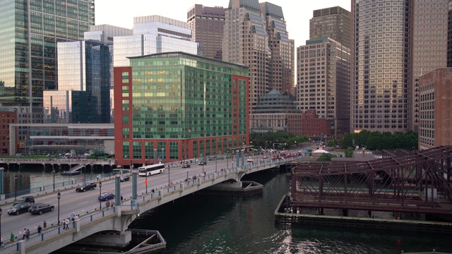 美国波士顿的MS城市交通视频素材