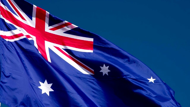 新西兰国旗随风摆动视频下载