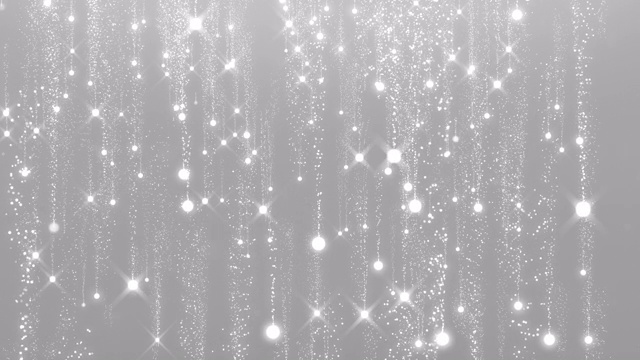 抽象的银色幻光轨迹粒子尘埃闪烁背景相机飞过闪闪发光的星星视频素材