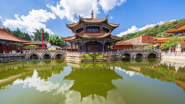 中国昆明圆通寺的4K时间流逝视频素材