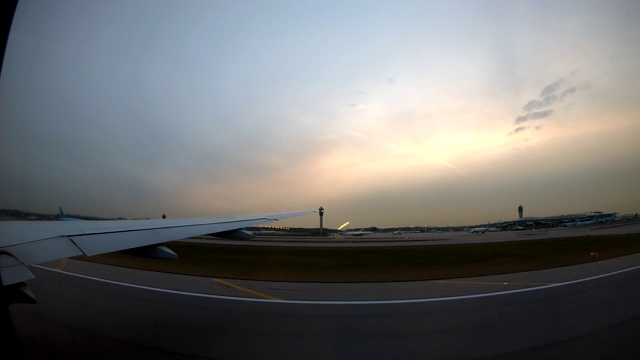 航空器拍摄视角,黄昏,飞机,迈阿密视频素材