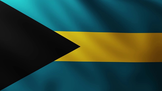 巴哈马的大旗帜在风中飘扬视频下载