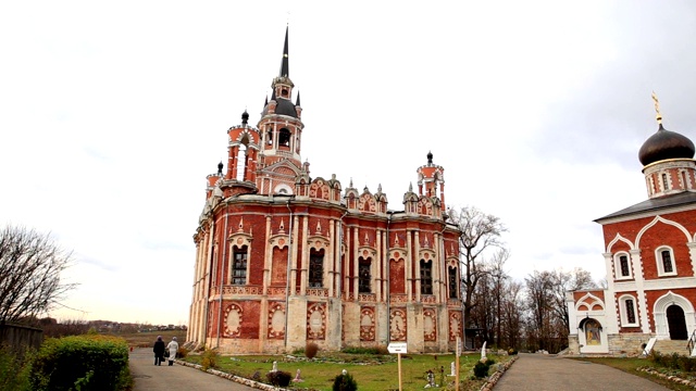 Novo-Nikolsky大教堂。俄罗斯莫扎耶斯克克里姆林宫。视频下载