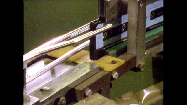 制造机器,唱片,标签,1983视频素材