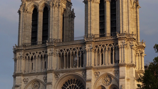 巴黎圣母院大教堂，法国巴黎，圣母院大教堂视频下载