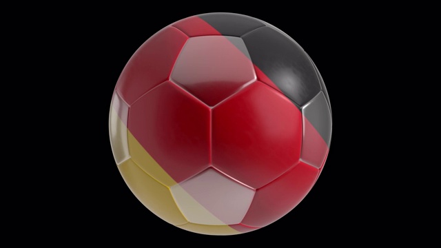足球与德国国旗旋转视频素材