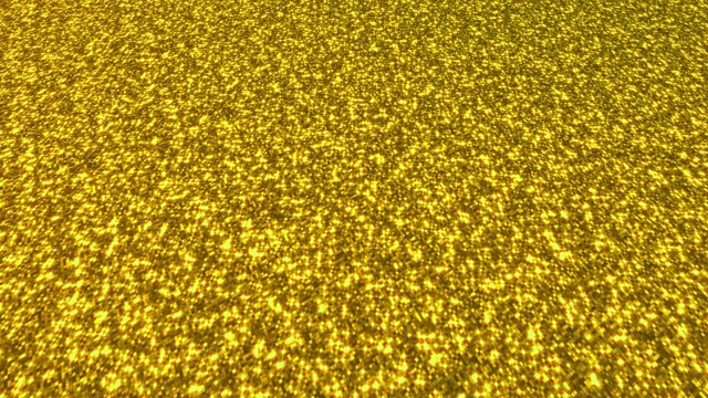 金色的闪光尘埃背景节日，派对，事件。金色魅力纹理循环4k动画视频素材