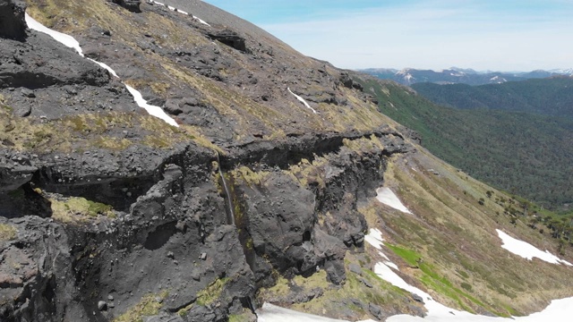 康吉里奥国家公园内华达山脉火山的悬崖视频素材