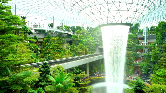 2020年1月:新加坡樟宜宝石机场。视频素材