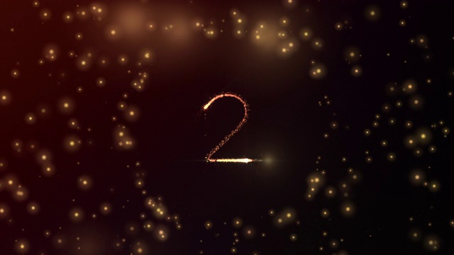 发光粒子形状2与球开放和红色发光背景在3D和淡出视频素材