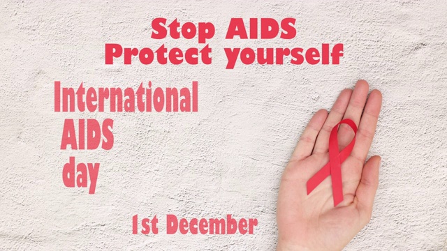 国际艾滋病日定格动画视频下载