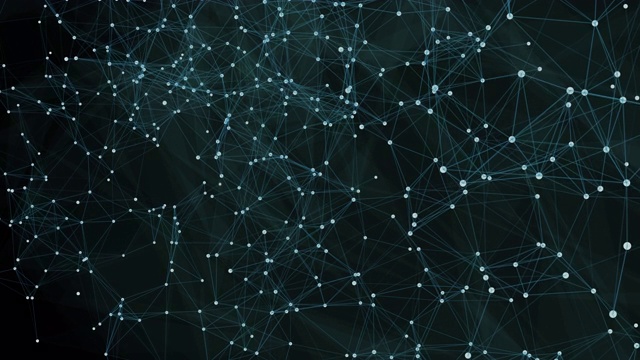 绿色网络的4K连接结构。视频下载