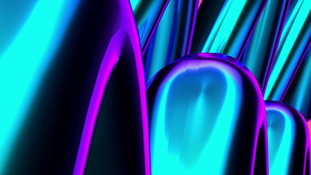 蓝紫粉抽象梯度彩色3d渲染运动视频素材
