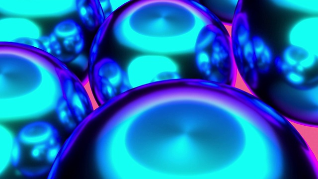 蓝紫粉抽象梯度彩色3d渲染运动视频素材