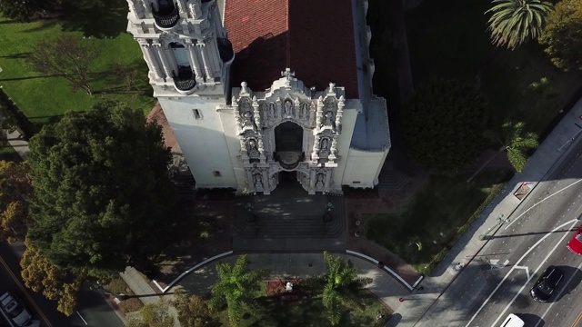 圣文森特保罗教堂鸟瞰图视频素材