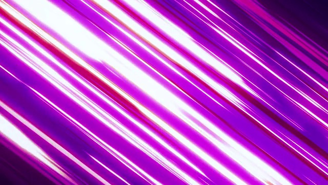 快速霓虹灯条纹背景。高速霓虹灯闪烁的线条在紫色和冷蓝色条纹视频素材