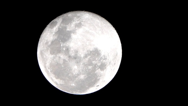 夜空中的满月视频素材