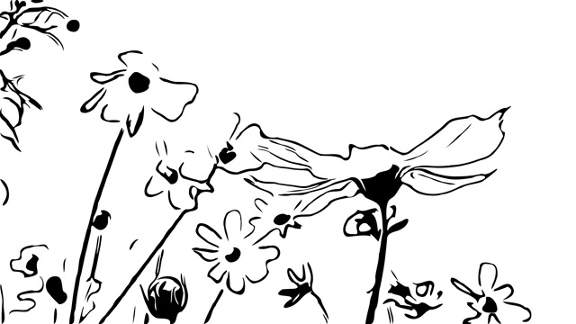 动画卡通，宇宙树上的花朵随风摇曳视频下载