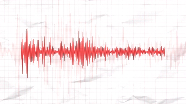 记录地震活动的地震仪视频素材