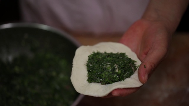 中国烹饪面包(包子)视频素材