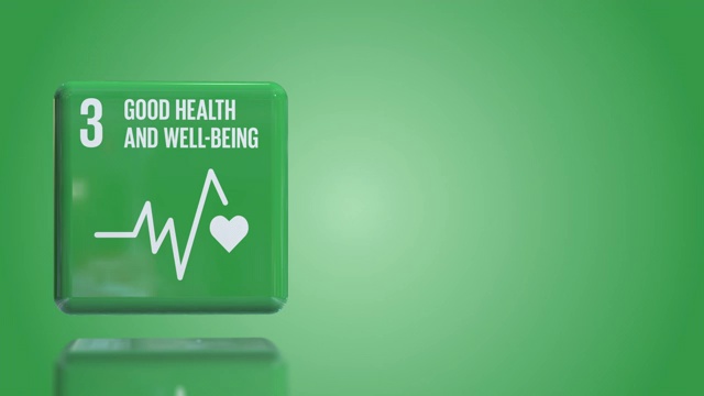 第三，良好的健康和福利是2030年的3D盒子可持续发展目标视频下载