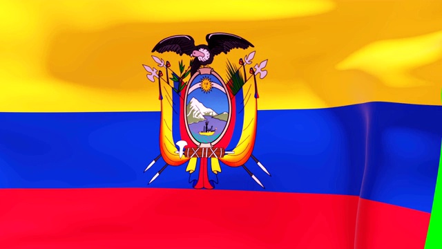 清除厄瓜多尔过渡旗4K 60fps视频下载