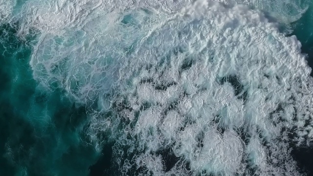 空中海浪，空中背景视频素材