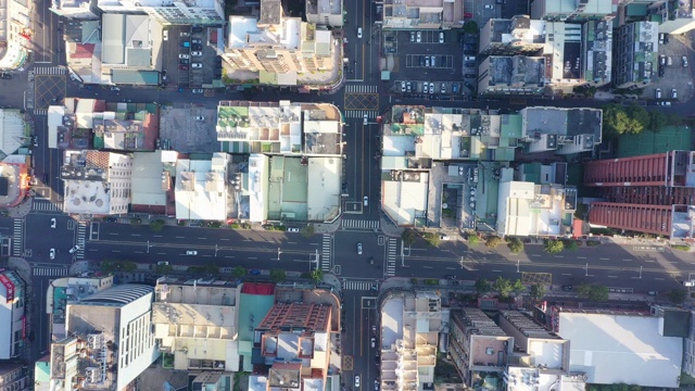 4k航拍台湾高雄市俯视图视频素材