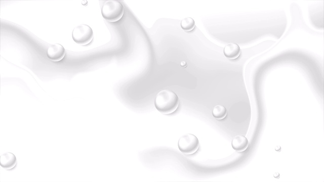 概念视频动画与流动的液体波和光滑的珠子视频下载