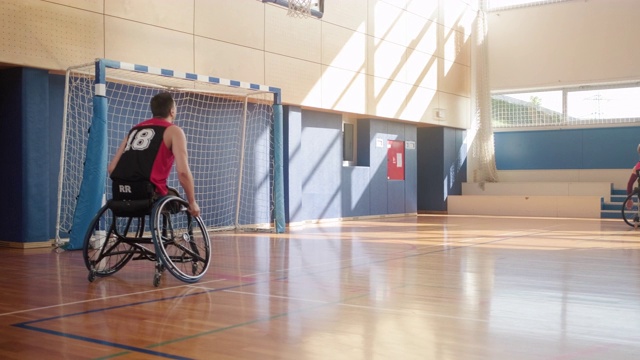 轮椅篮球队赛前热身视频下载