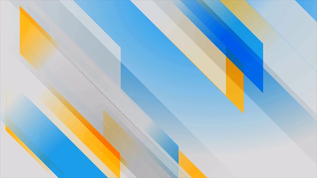 蓝色、灰色和橙色条纹抽象了科技视频动画视频素材