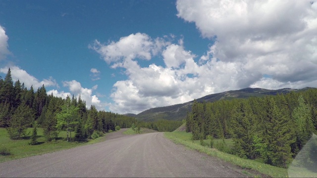加拿大落基山脉的风景视频素材