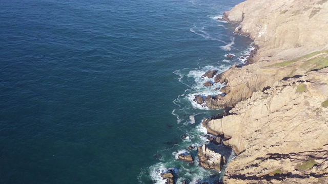 雷斯岬灯塔，雷斯岬国家海滨，美国加利福尼亚州，马林县，北美视频素材