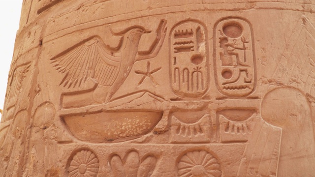 卡纳克列细节从古埃及文明视频下载