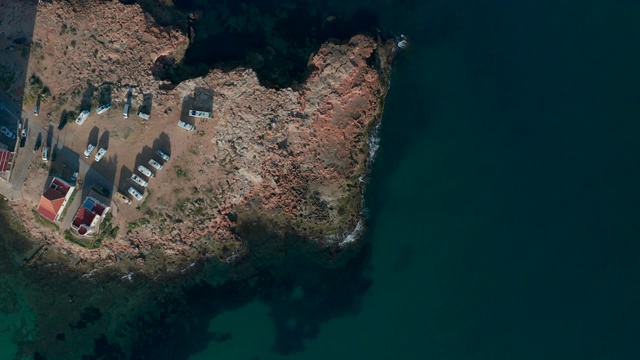 鸟瞰图。托雷维哈从空中，海岸线视频素材