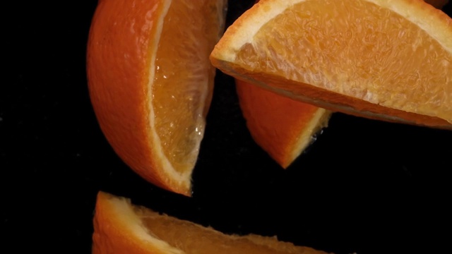 转,飞,橙子,水果视频素材