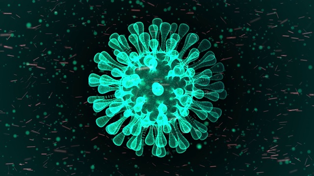 冠状病毒旋转动画视频素材