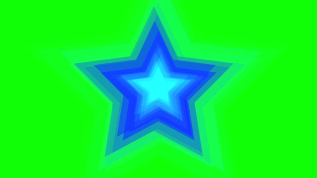 绿色背景与移动的星星视频下载